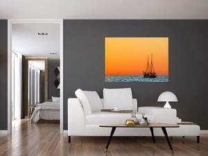 Plachetnica na mori - moderný obraz (Obraz 60x40cm)
