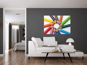 Obraz - farebný kruh z pasteliek (Obraz 60x40cm)