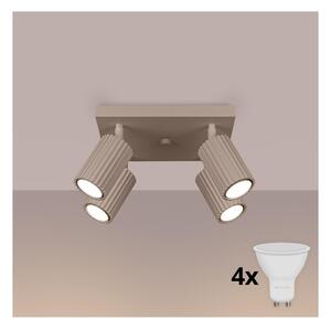 Brilagi - LED bodové svietidlo CRESTO 4xGU10/10W/230V taupe