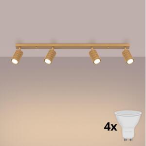 Brilagi - LED bodové svietidlo CRESTO 4xGU10/10W/230V zlaté