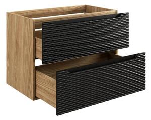 Skrinka pod umývadlo OCEAN Black 82-80-2S | 80 cm