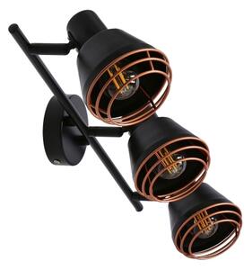 Bodové svietidlo NERIA 3xE14/40W/230V čierna/medená