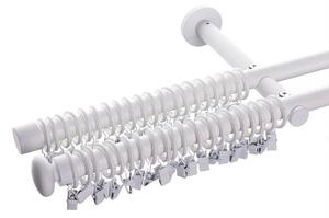 Dvojitá garniža Modern white matt 160 cm