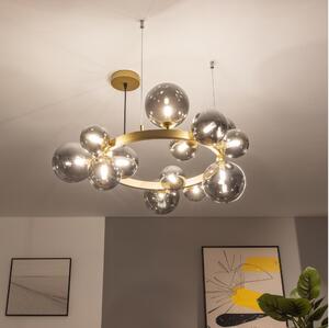 Brilagi - LED Luster na lanku MILLA 15xG9/3W/230V zlatá/dymová