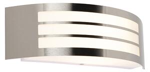 Moderné nástenné svietidlo z nehrdzavejúcej ocele IP44 - Sapphire Deluxe