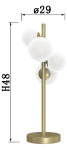 ONLI - Stolná lampa PALOMA 4xG9/10W/230V 48 cm zlatá