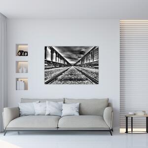 Železnice, koľaje - obraz na stenu (Obraz 60x40cm)