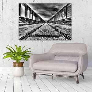 Železnice, koľaje - obraz na stenu (Obraz 60x40cm)
