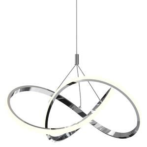 ONLI - LED Luster na lanku LOOP LED/40W/230V 4000K lesklý chróm