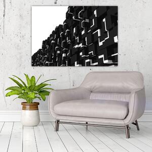 Čierne kocky - obraz na stenu (Obraz 60x40cm)