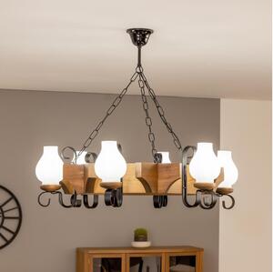 Brilagi - Luster na reťazi QUEEN 8xE14/40W/230V buk