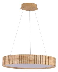 Brilagi - Závesné LED svietidlo na lane FALCON WOOD MODERN LED/30W/230V pr. 45 cm drevo
