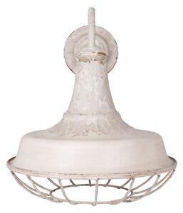Clayre & Eef Nástenná biela vintage lampa - 35*46*39 cm