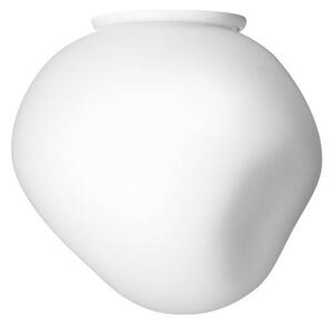Stropné svietidlo Foscarini Hoba Piccola, Ø 12 cm, biele, sklo