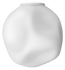 Stropné svietidlo Foscarini Hoba Media, Ø 25 cm, biele, sklo