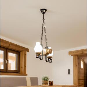 Brilagi - Luster na reťazi RUSTIC 2xE14/40W/230V buk/orech