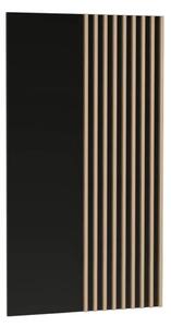 KONDELA Panel na stenu, dub artisan/čierna, KOLI C-10