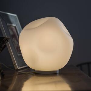 Stolná lampa Foscarini Hoba Midi, Ø 19 cm, stmievateľná, sklo