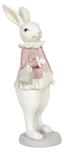 Dekorácia králičie dievča s vajíčkami - 10 * 10 * 25 cm