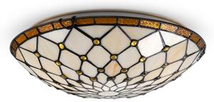 BRILAGI - Tiffany vitrážové stropné svietidlo IVORY 2xE27/60W/230V pr. 40 cm