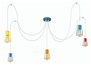 Luster na lanku TUBE 5xE27/20W/230V pavúk