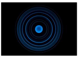 Modré kruhy - obraz (Obraz 60x40cm)