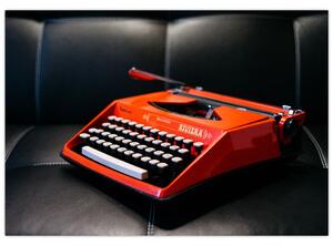 Obraz červeného písacieho stroja (Obraz 60x40cm)