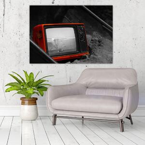 Obraz červené televízie (Obraz 60x40cm)