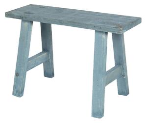 Modrá dekoračné stolička Quinton - 40 * 14 * 27 cm