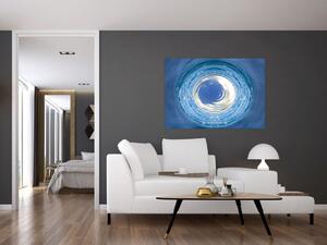 Moderný obraz - modrá abstrakcie (Obraz 60x40cm)