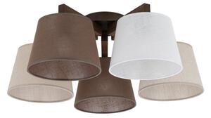 Brilagi - Prisadený luster LATTE 5xE27/15W/230V borovica/mix