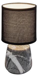 Rabalux 74066 - Stolová lampa NALISA 1xE14/40W/230V čierna/mramorový dekor