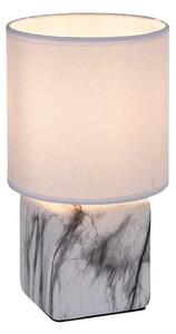 Rabalux 74069 - Stolná lampa NALISA 1xE14/40W/230V biela/mramorový dekor