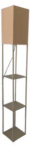 Brilagi - Stojacia lampa s policami GRADUS 1xE27/40W/230V 150 cm šedá/béžová