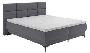 KONDELA Boxspringová posteľ, 180x200, sivá, OPTIMA B