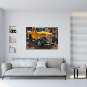 Obraz žltého auta (Obraz 60x40cm)