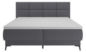 KONDELA Boxspringová posteľ, 160x200, sivá, OPTIMA B