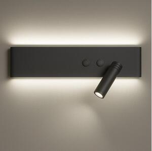 LED Nástenné bodové svietidlo RESORT LED/10W/230V + LED/3W čierne pravé