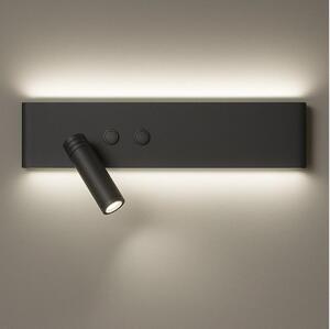 LED nástenné bodové svietidlo RESORT LED/10W/230V + LED/3W čierne ľavé