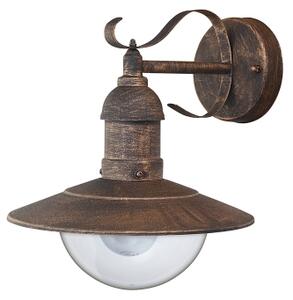 Brilagi - Vonkajšie nástenné svietidlo MOLDE 1xE27/60W/230V IP44 bronzová/patina