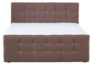 KONDELA Boxspringová posteľ, 140x200, hnedá, BEST