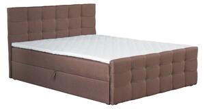 KONDELA Boxspringová posteľ, 160x200, hnedá, BEST