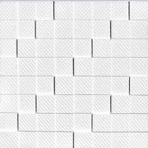 3D panel EPS, cena za kus, rozmer 50 cm x 50 cm, MANHATTAN Z biely, IMPOL TRADE