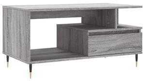 Konferenčný stolík sivý sonoma 90x49x45 cm spracované drevo