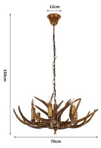 Brilagi - Luster na reťazi DEER 6xE14/10W/230V pr. 70 cm parohy