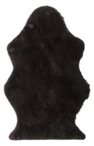 Čierna chlpatá kožušina Pelt- 95 * 60 cm