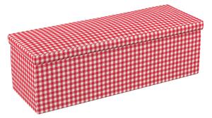 Truhlica čalúnená farba produktu červená látka vzorované