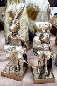 Dekorácie králik Wanny bronzový - 11 * 10 * 30cm