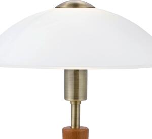 Stolná lampa SOLO 1 kov/orech