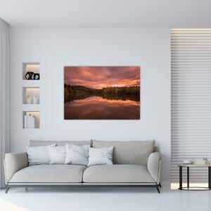 Obraz s jazerom na stenu (Obraz 60x40cm)